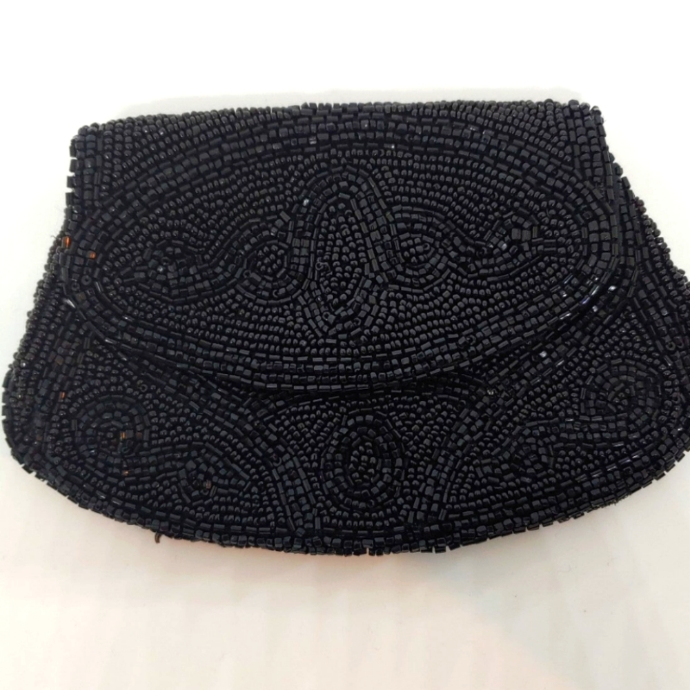 Vintage Beaded Purse with Belt Loop